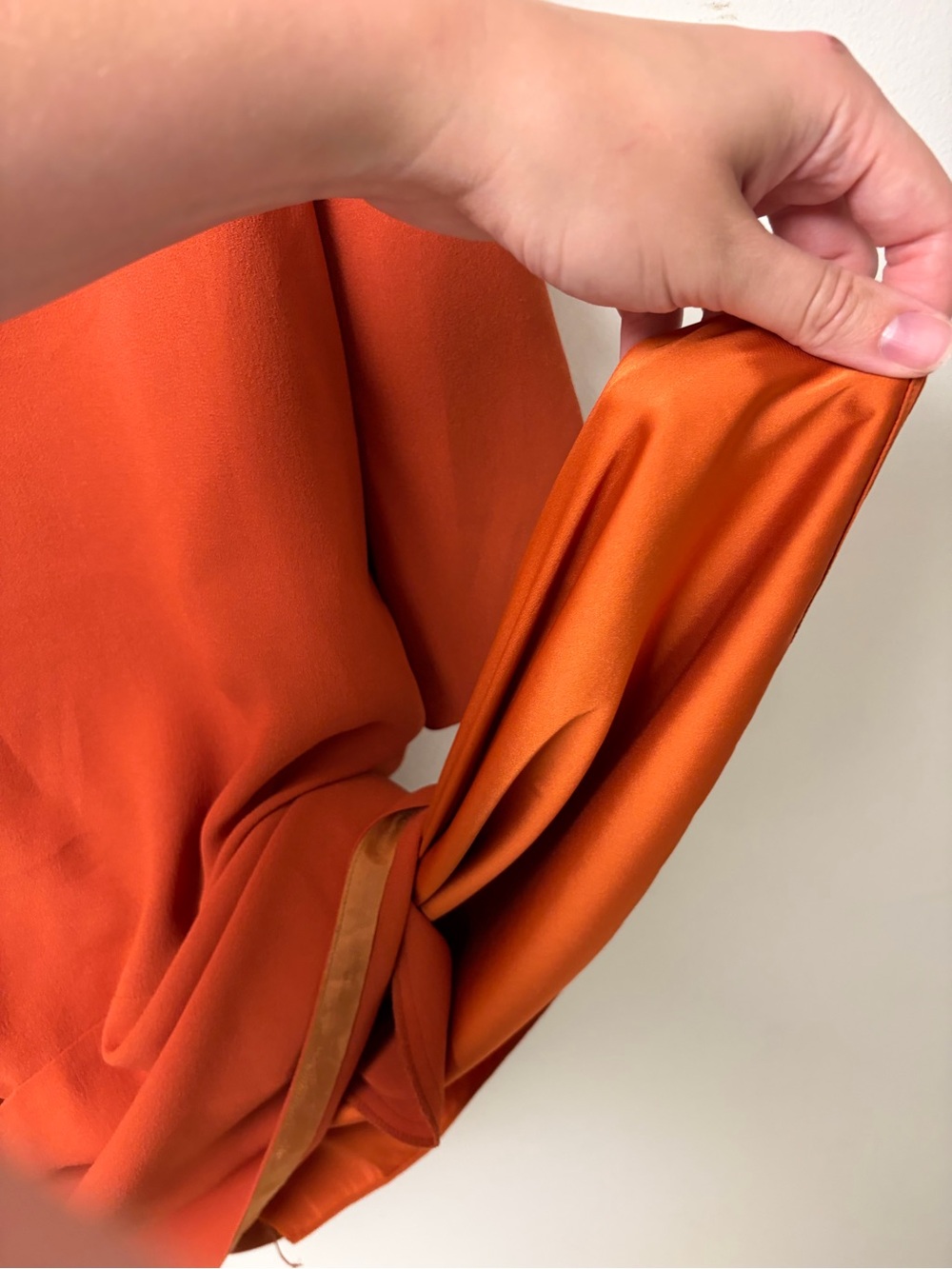 The Row Marina Mini Shift Dress Orange Size 10 - Picture 4 of 8